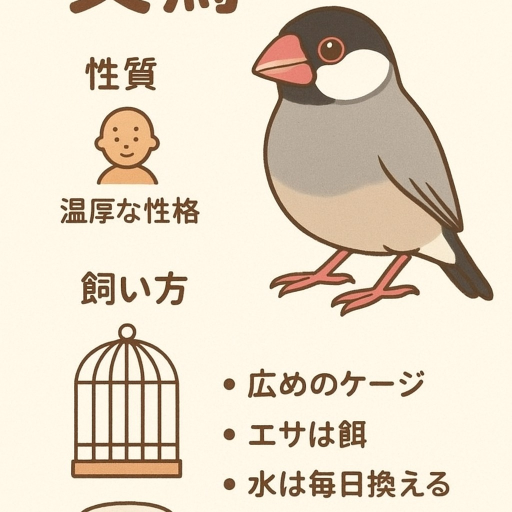 ホームページより、11月初旬に文鳥のお世話をさせていただく事...