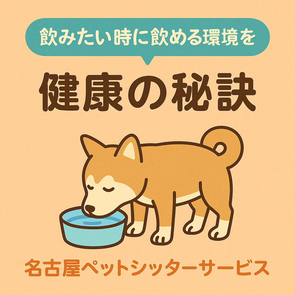ペットも人と同じように、水分補給はとっても大切💧