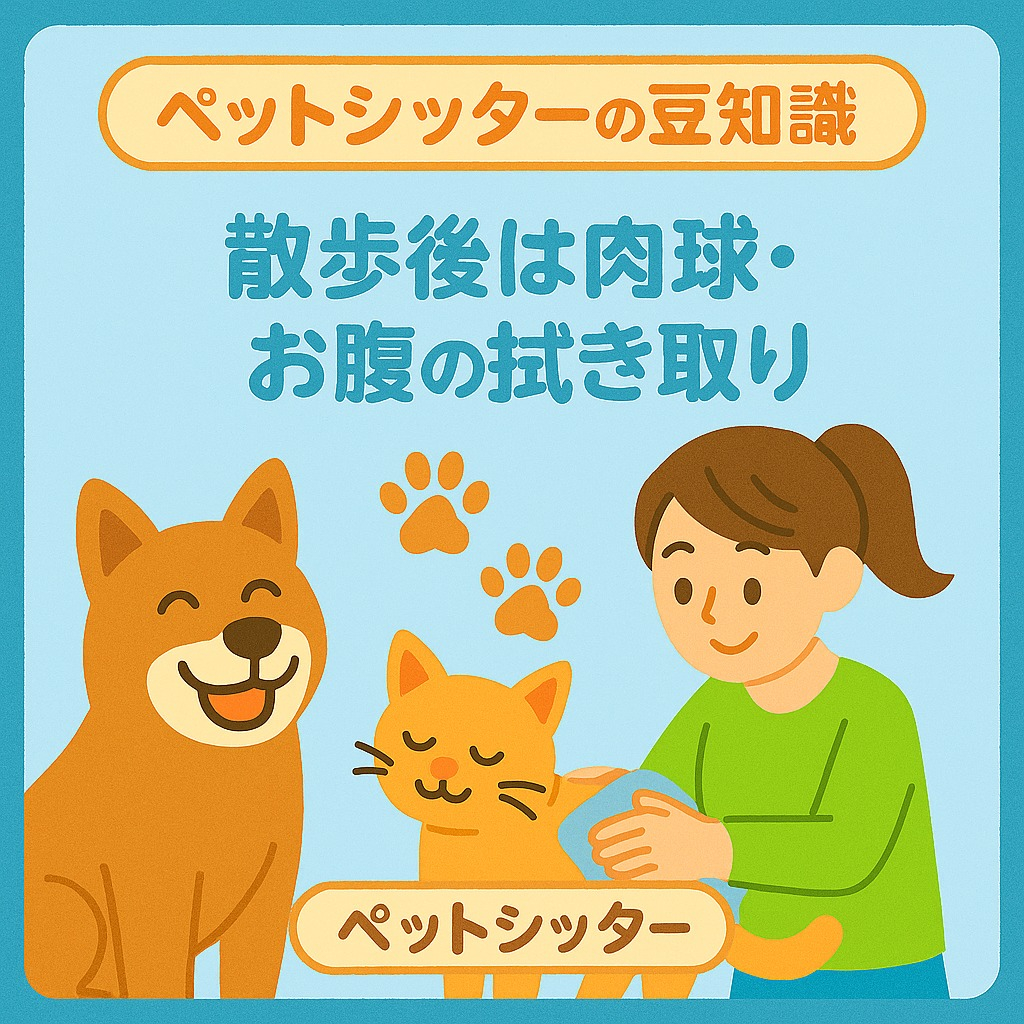 🐾【ペットシッターの豆知識】