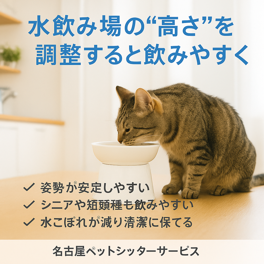 愛犬愛猫が飲みやすい水飲み場の高さとは？