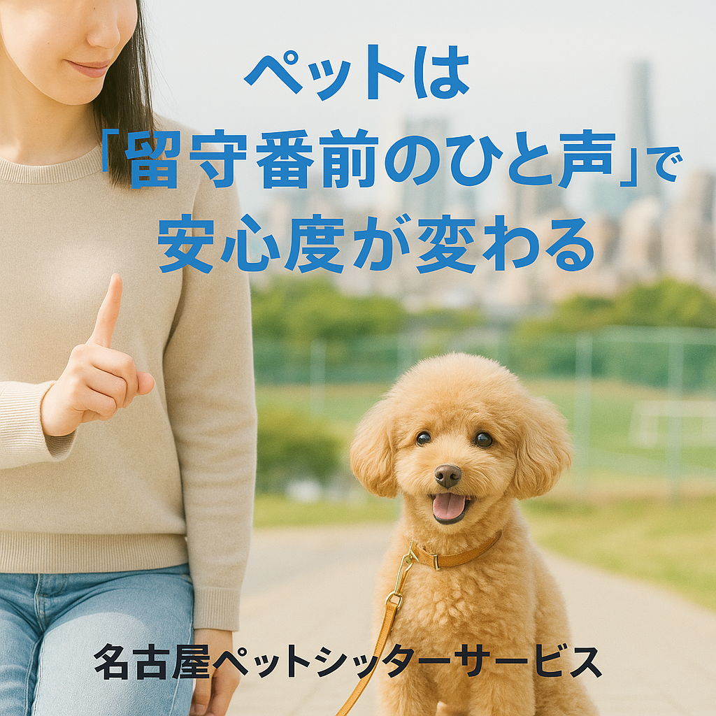 愛知県名古屋の信頼できるペットシッター選び