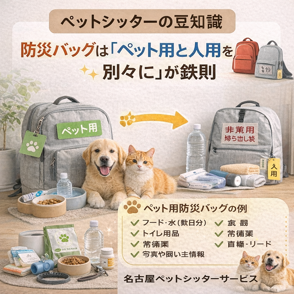 災害時に役立つペット防災グッズリスト