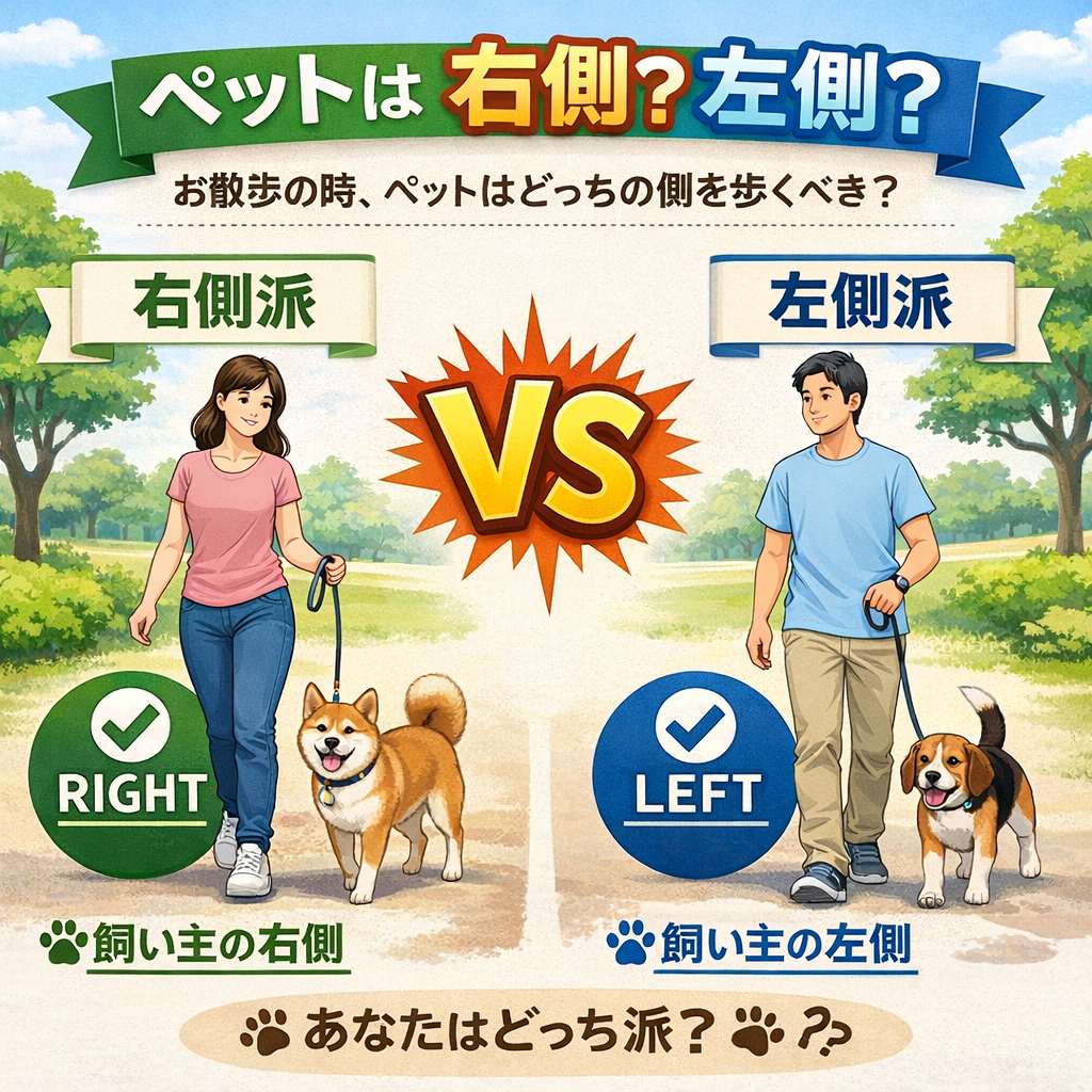 愛犬と歩く最適な散歩位置とは？