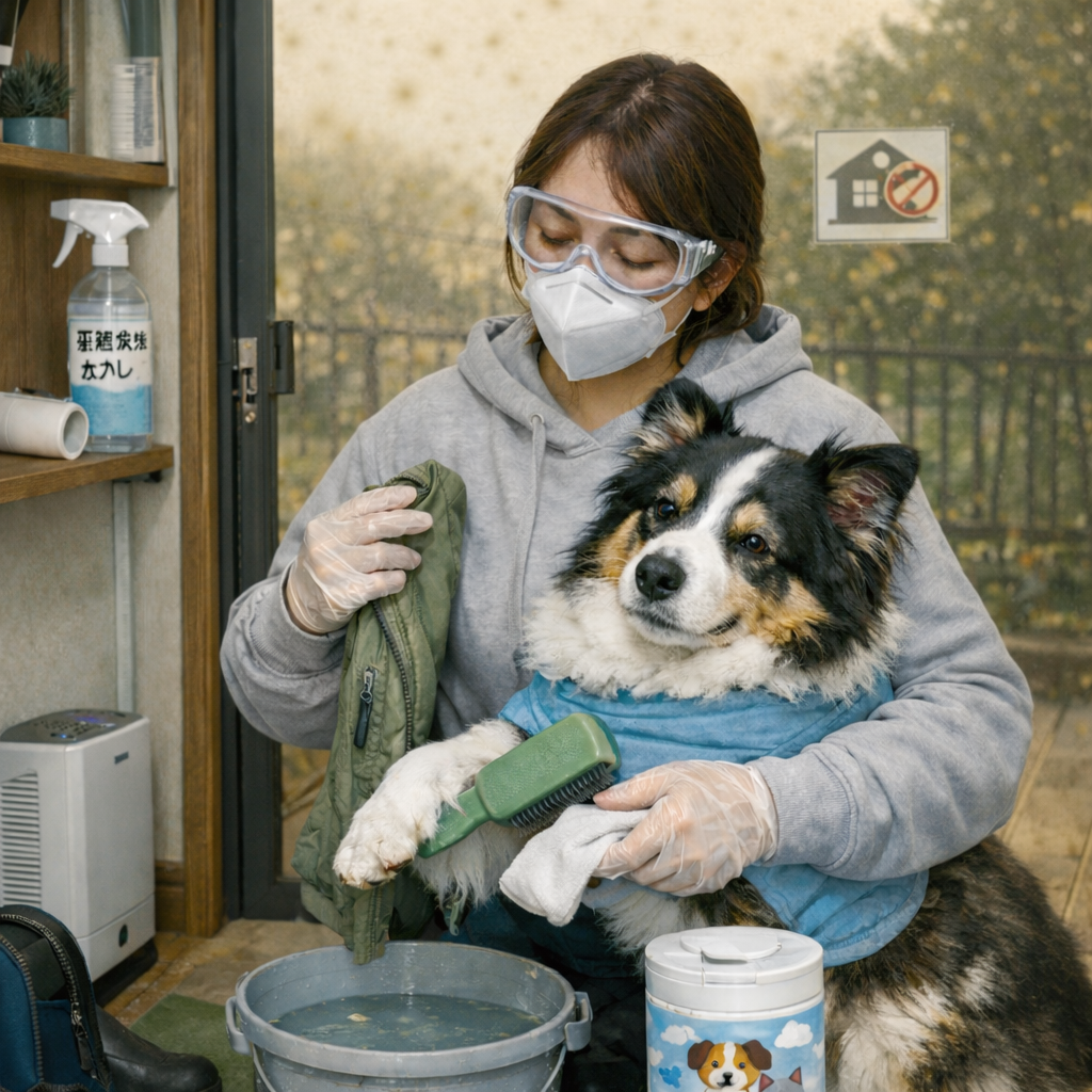 花粉・黄砂対策で安心ペットケア術